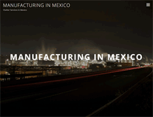 Tablet Screenshot of manufacturinginmexico.org